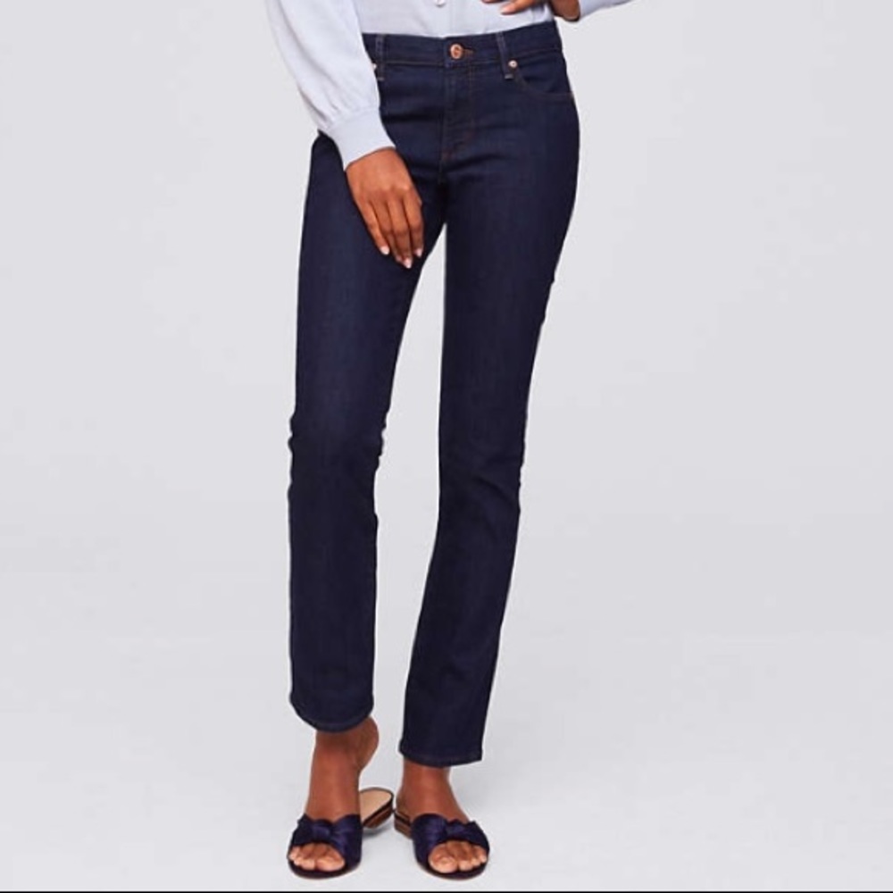 NWT LOFT Modern Straight Jeans size 26/2